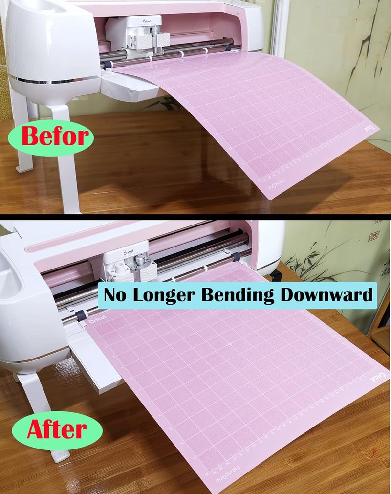 onten Extension Tray Compatible with Cricut Maker 4 / Maker3 / Maker and Explore Air 4 / Air 3 / Air 2 / Air, Cutting Mat Extender Support for Maker and Explore Air Series (White) - Image 3